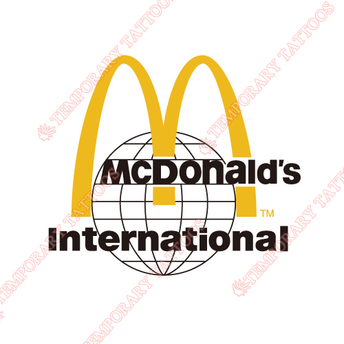 McDonalds Customize Temporary Tattoos Stickers NO.5563